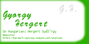 gyorgy hergert business card